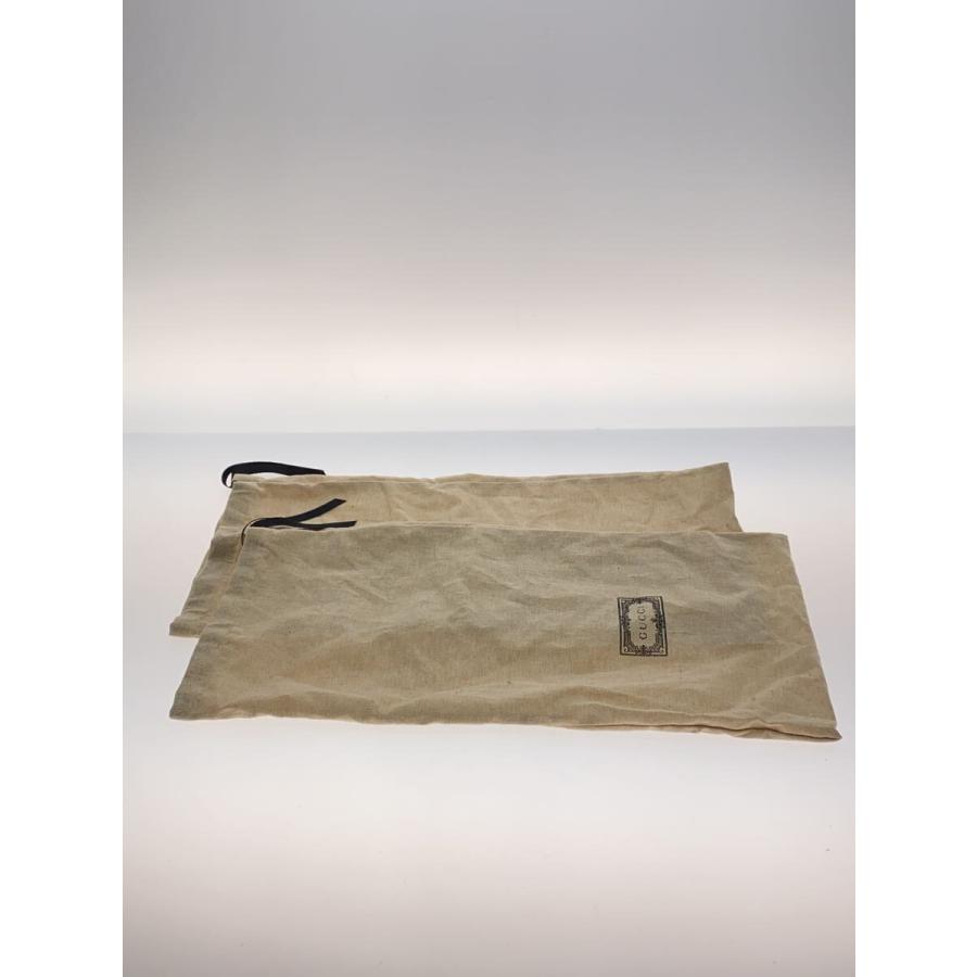 GUCCI◇ローファー/US8/BLK/レザー/738468/インターロッキングG/補強