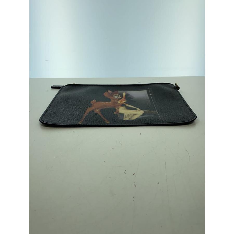 GIVENCHY◇GIVENCHY ジバンシィ×Disney/BAMBI/ポーチ/レザー/BLK/黒 
