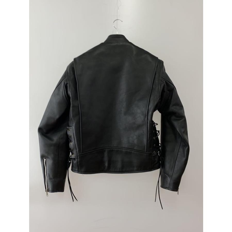 HEAVY FOR BIKERS//シングルライダースジャケット/36/牛革/BLK/無地 