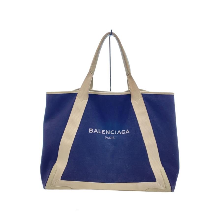 BALENCIAGA◇トートバッグ/キャンバス/NVY/339936// : セカンド
