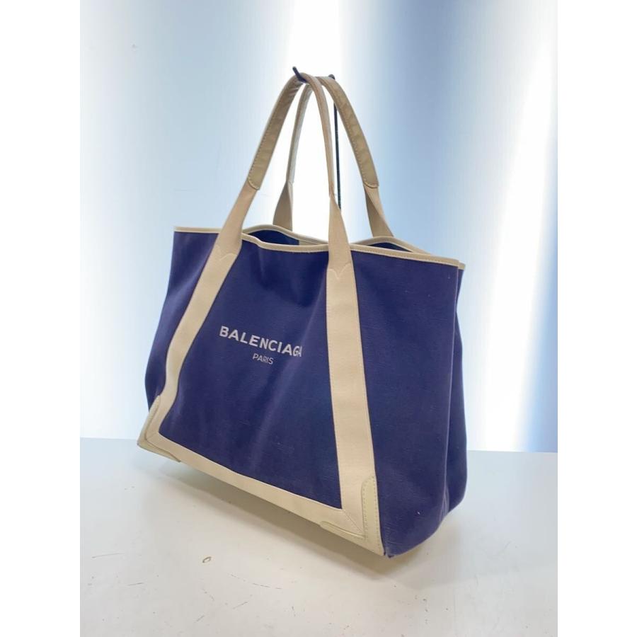 BALENCIAGA◇トートバッグ/キャンバス/NVY/339936// : セカンド