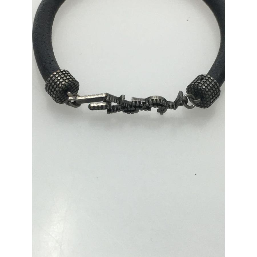 SAINT LAURENT ブレスレット SAINT LAURENT◇スタッズブレスレット/カサンドラロゴ/ギザYSL/BLK