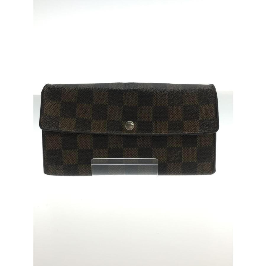 外観美 ルイヴィトン ダミエ エベヌ ポシェット ポルト モネ クレディ 925 LOUIS VUITTON◇ポシェット・ポルト・モネ・カルトクレディ_ダミエ