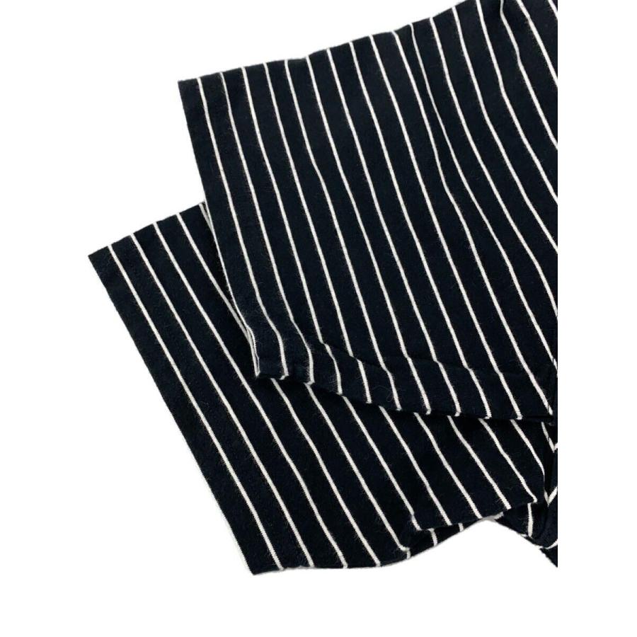 STUSSY◆23SS/Pin Striped SS CREW/Tシャツ/M/コットン/BLK/ボーダー/1140331｜ssol-shopping｜05