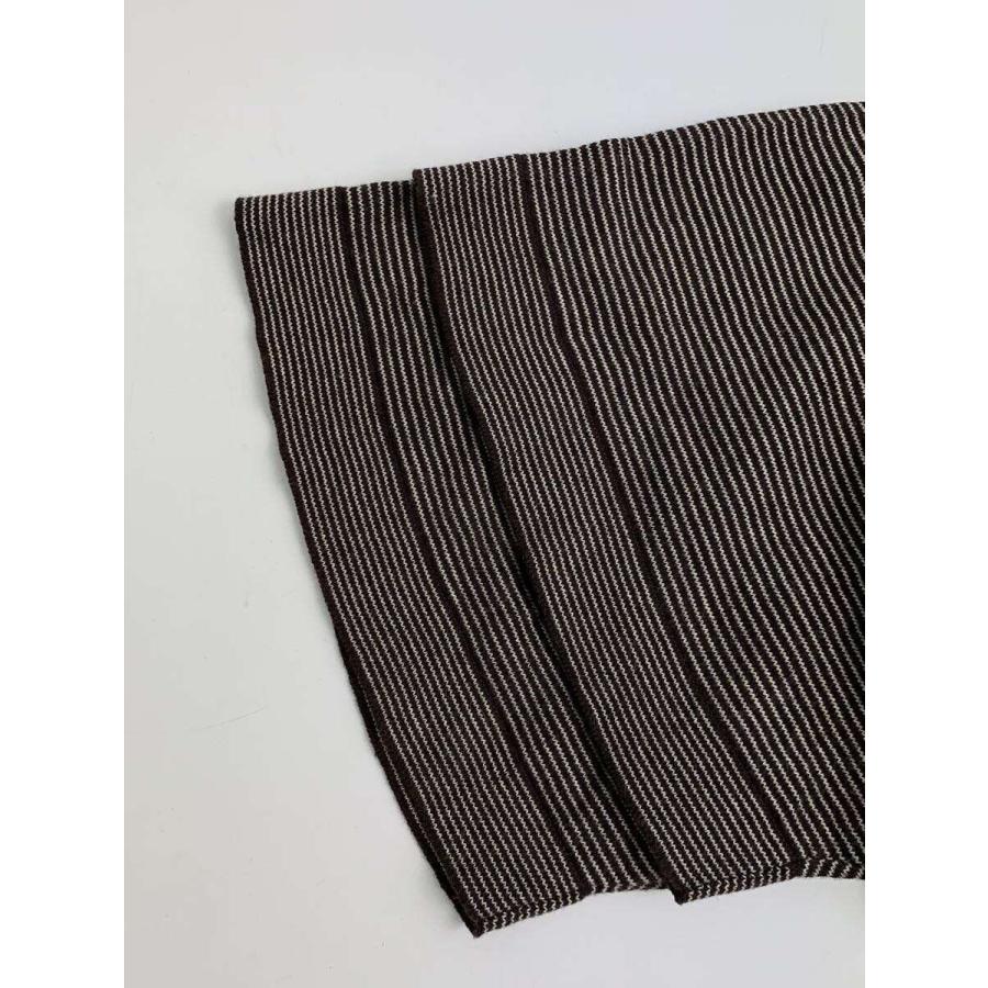 A.PRESSE / ポロシャツ/3/コットン/BRW/ボーダー/24SAP-03-03K A.PRESSE◇ポロシャツ/3/コットン/BRW/ボーダー/24SAP-03-03K