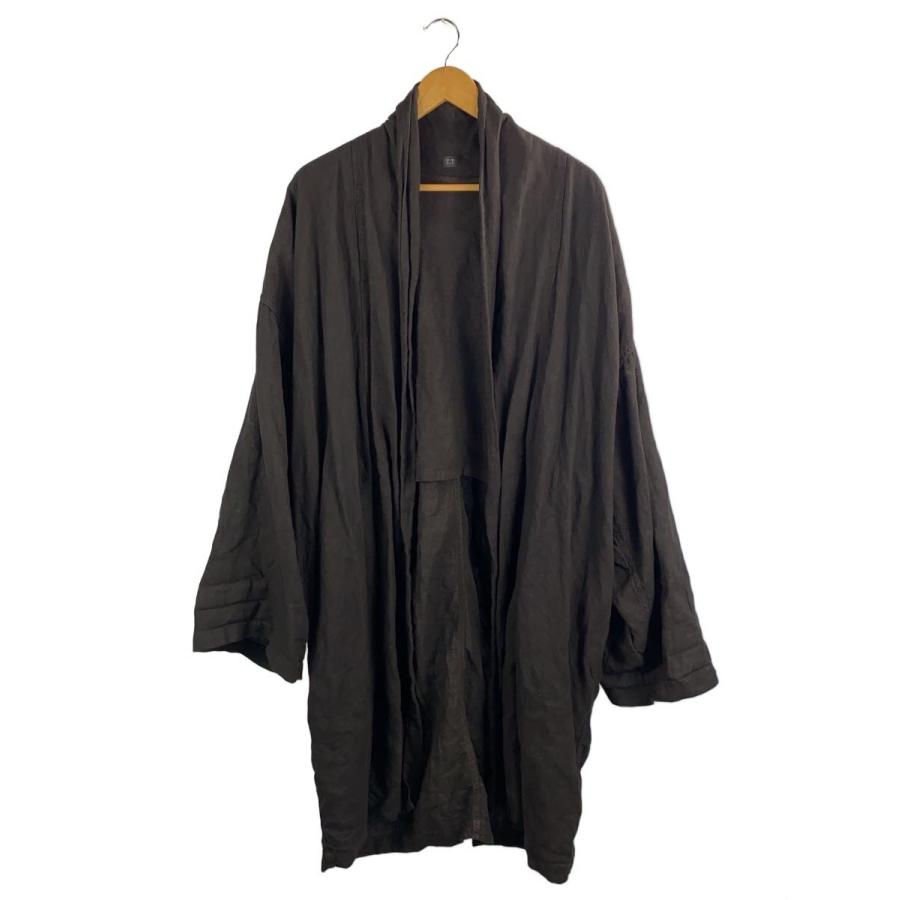 Taiga Takahashi◇コート/one/リネン/BLK/無地/406 : セカンド