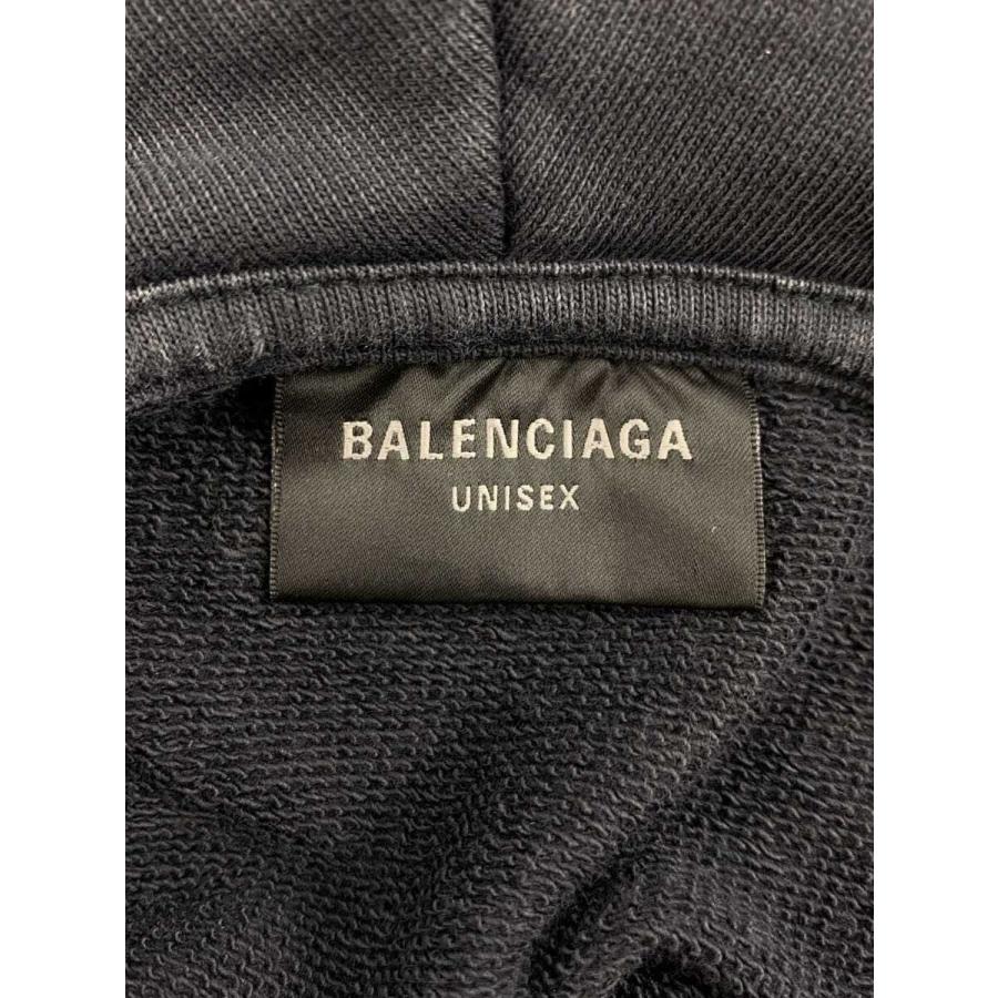 BALENCIAGA◆パーカー/S/コットン/BLK/無地/713677 TNVF6_2