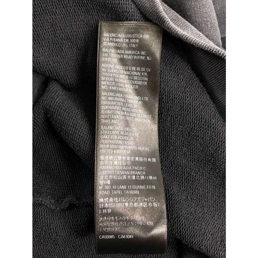 BALENCIAGA◆パーカー/S/コットン/BLK/無地/713677 TNVF6_4