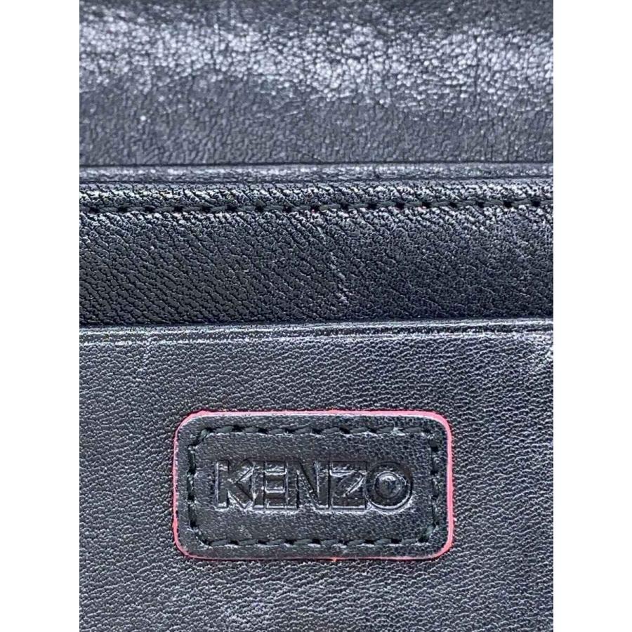 KENZO◇2つ折り財布/レザー/BLK/レディース : セカンド KENZO◇2つ折り財布/レザー/BLK/レディース : セカンド