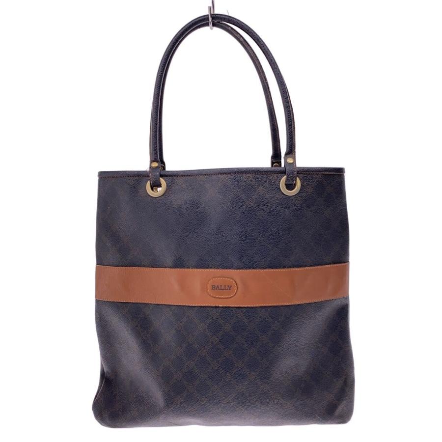 BALLY◇トートバッグ/レザー/BRW/総柄 : セカンドストリートYahoo!店
