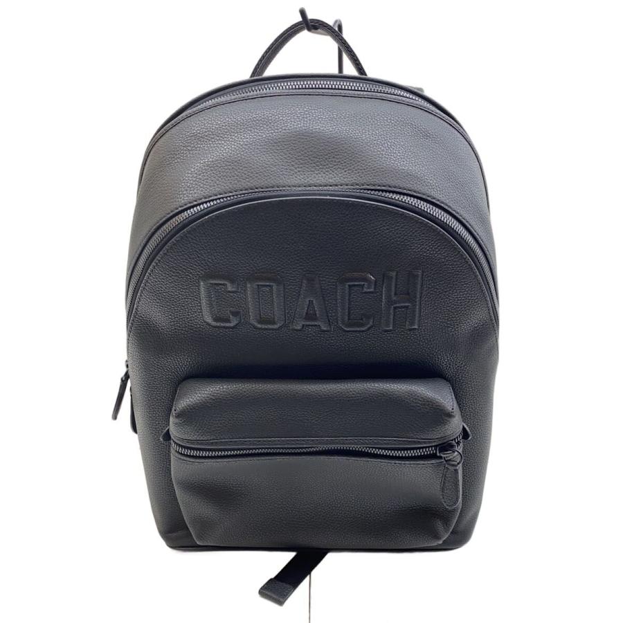 再お値下げ！美品！！コーチ　レザー　リュック　紺色 COACH◇チャーターバックパック.コーチグラフィック/リュック/レザー