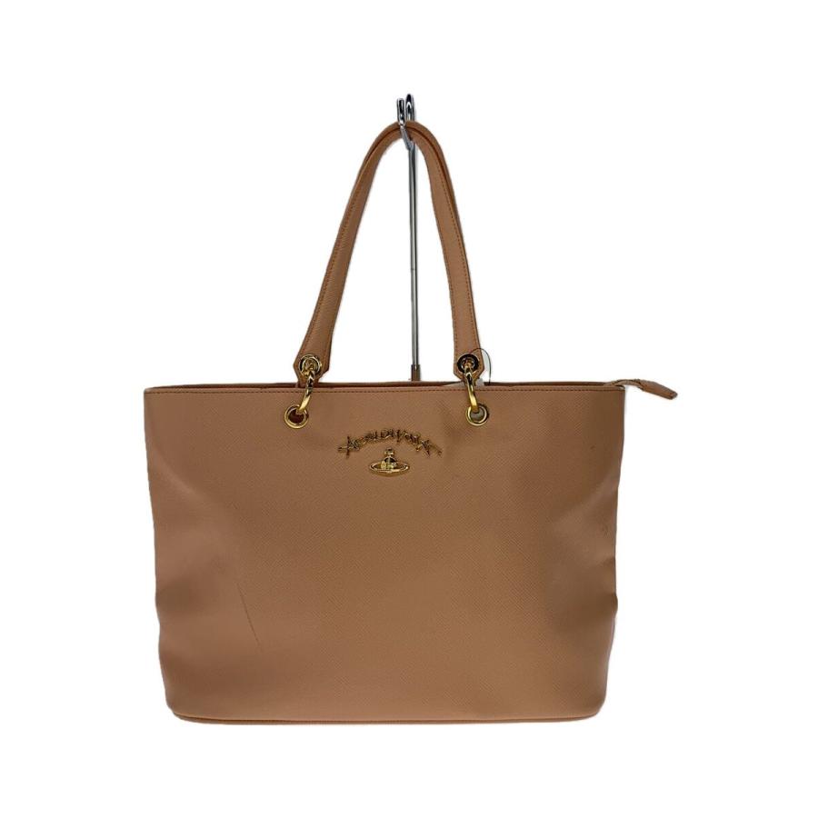 美品！Vivienne Westwood ANGLOMANIAトートバッグ Vivienne Westwood◇ANGLOMANIA/擦れ有/トートバッグ/レザー/PNK