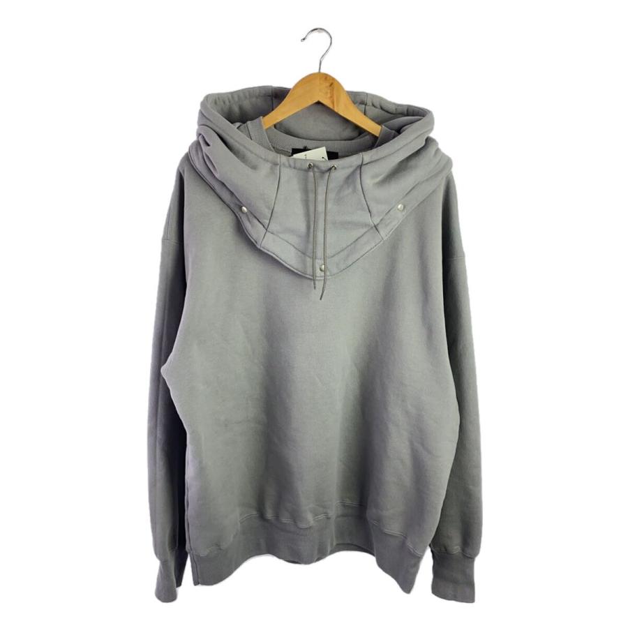JUN NAKAYAMA◇23AW/DETACHABLE HOODIE/パーカー/XL/コットン/GRY 