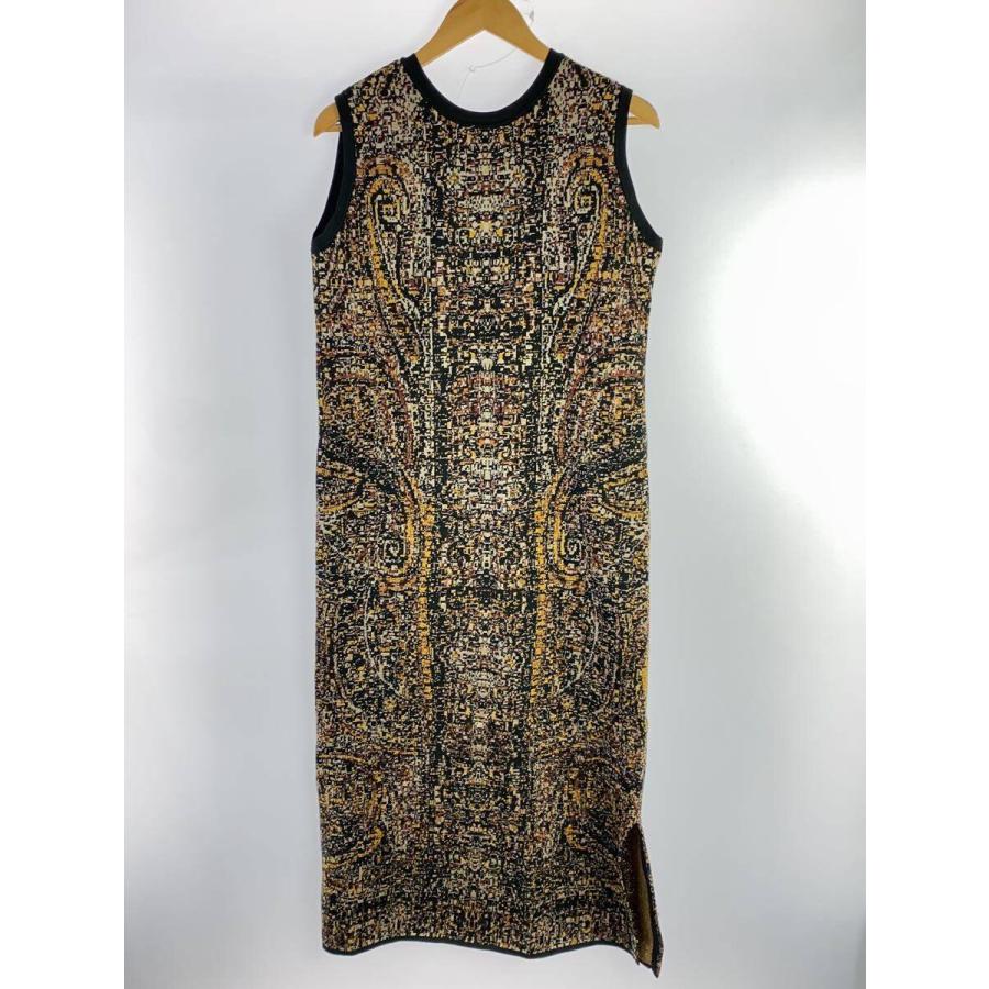 AMERI◇25SS/ASMEE 2WAY I LINE KNIT DRESS/S/ポリエステル/総柄