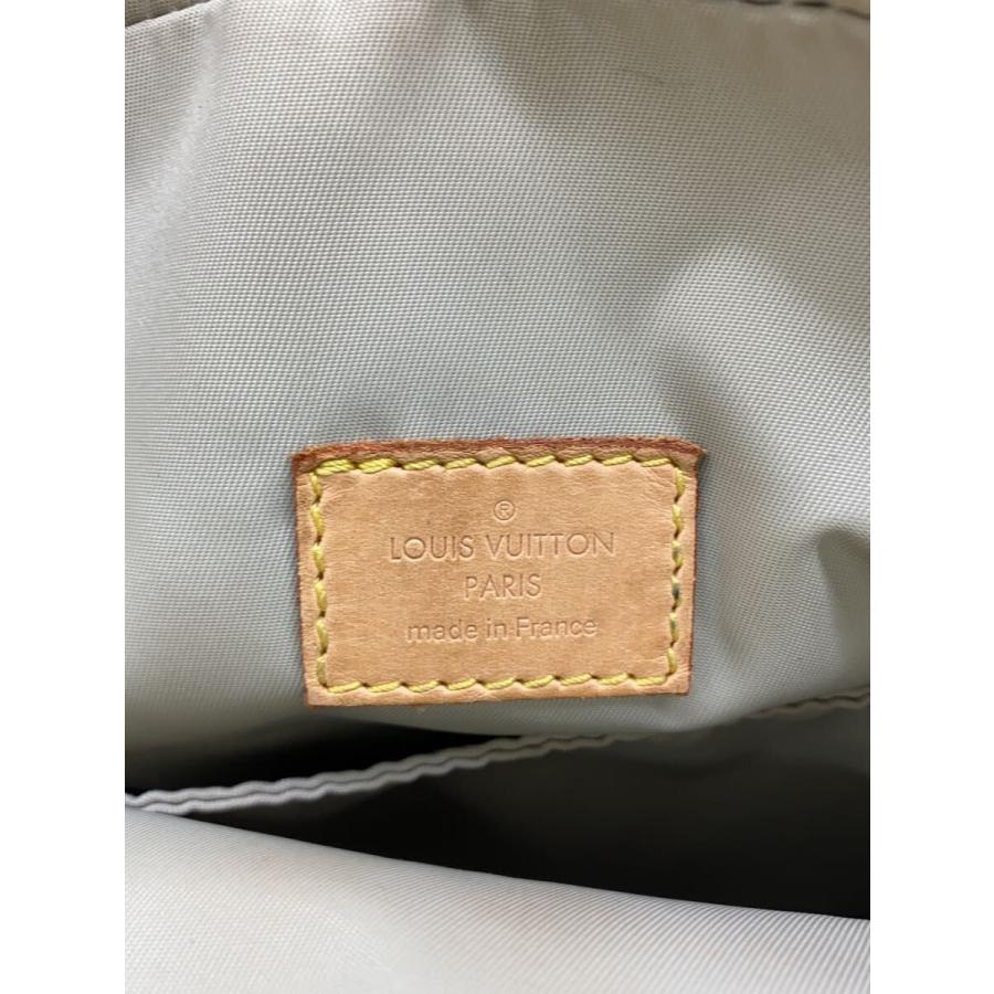 LOUIS VUITTON◇シタダン_ダミエ・ジェアン/ナイロン/BRW/ロゴ