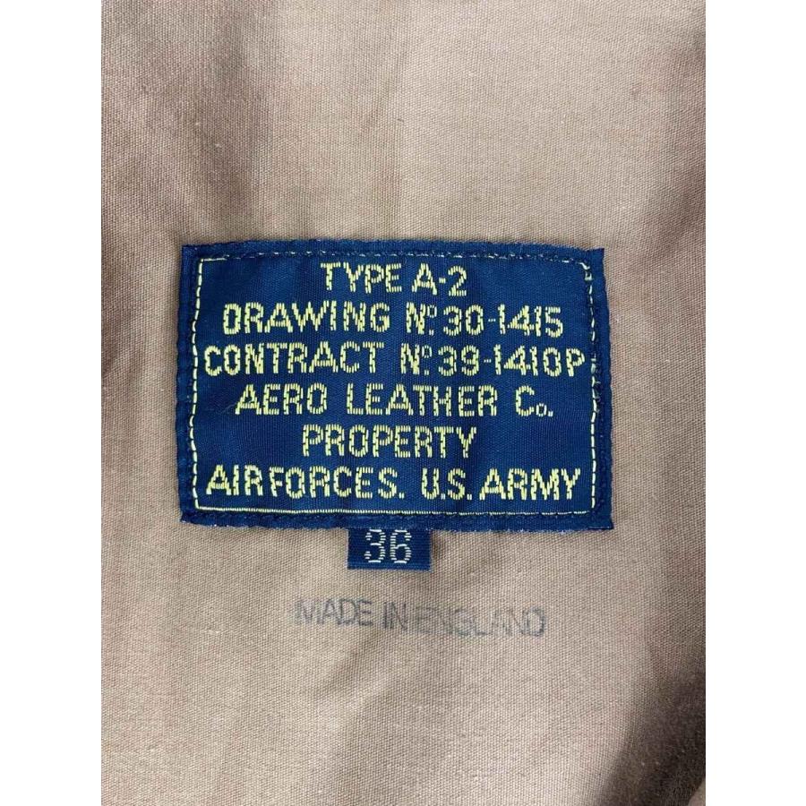 AERO LEATHER◆A-2/レザージャケット・ブルゾン/36/レザー/BRW//の画像