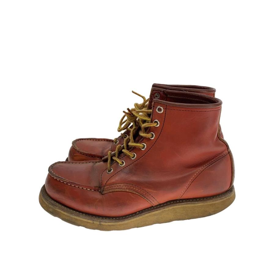 RED WING◇90s/半円犬タグ/ブーツ/US7/BRW/レザー/875 : セカンド
