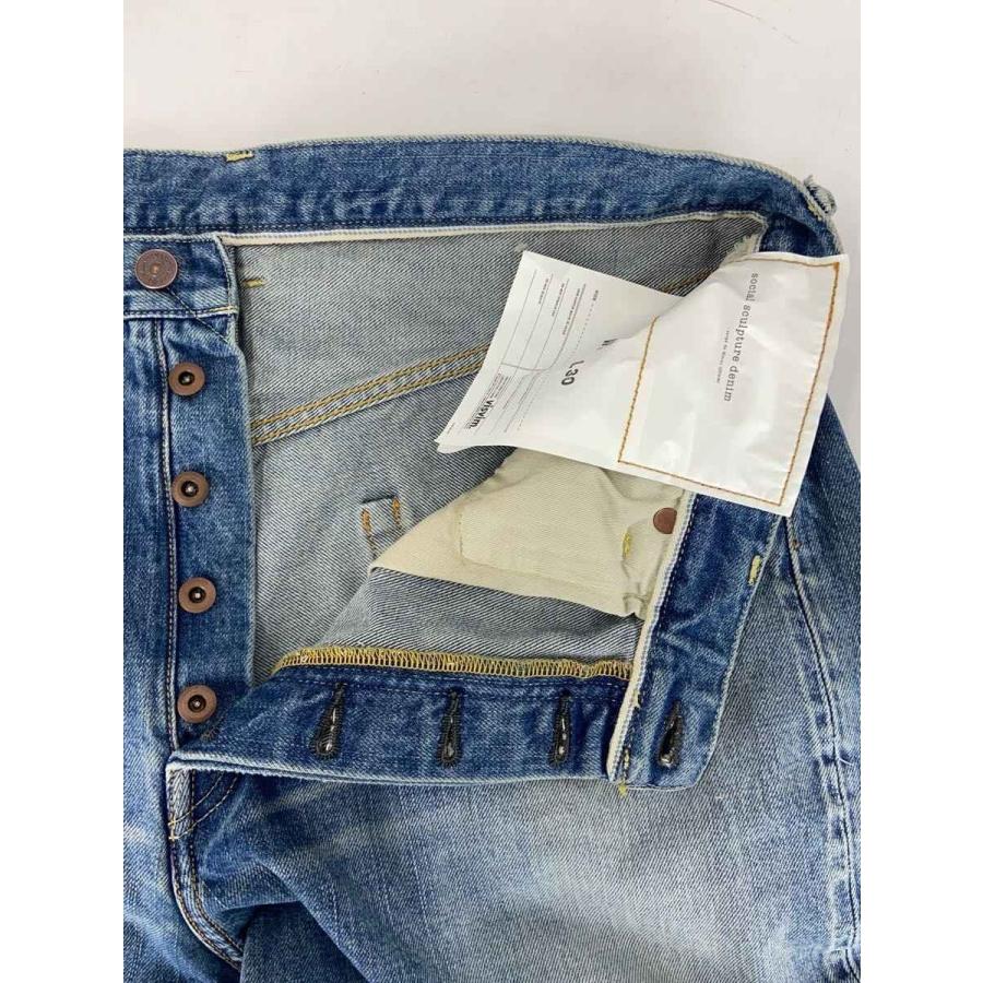 visvim◇26SS/SOCIAL SCULPTURE 01 EX WIDE DMGD-43/ボトム/36/デニム 