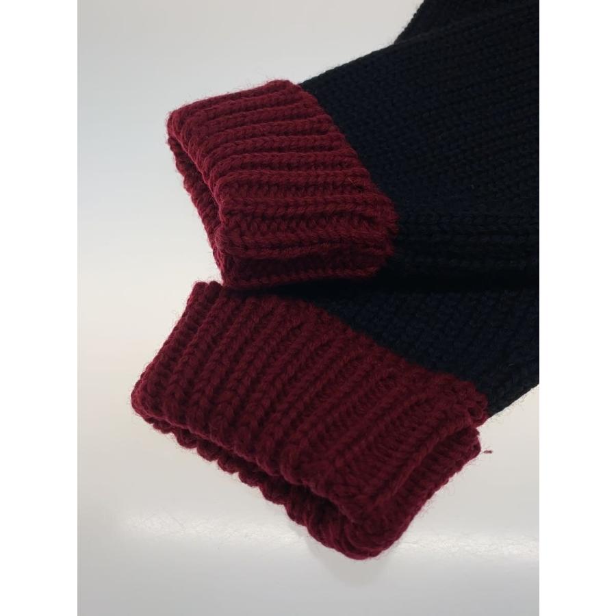 WACKO MARIA ショールカラーカーディガン 刺繍ロゴ L 10AW 黒赤 WACKO MARIA◇ショールカラーカーディガン/カーディガン(厚手)/XL