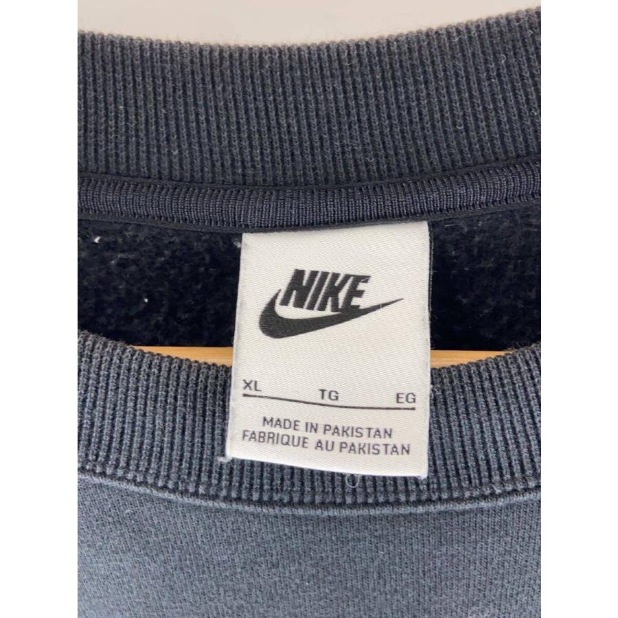 NIKE◇×STUSSY/Wash Crew Fleece Black/スウェット/XL/コットン/BLK 