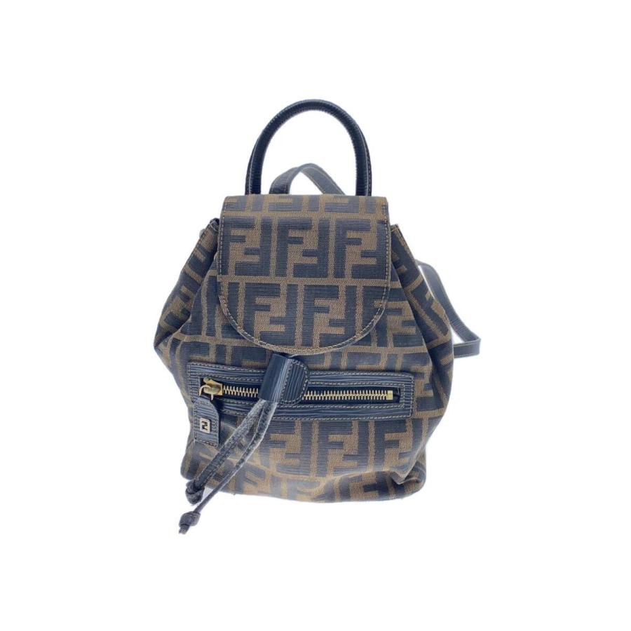 FENDI◇リュック/キャンバス/BRW/総柄 : セカンドストリートYahoo!店