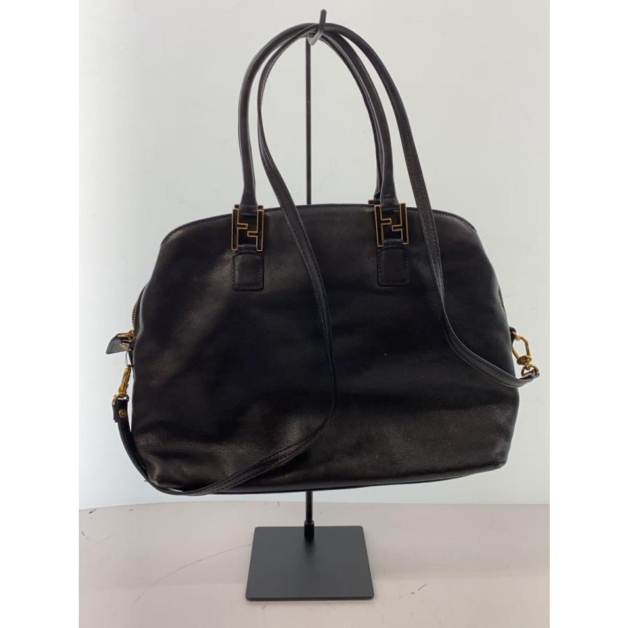 FENDI◇ハンドバッグ/レザー/BLK/無地/14968 : セカンドストリート