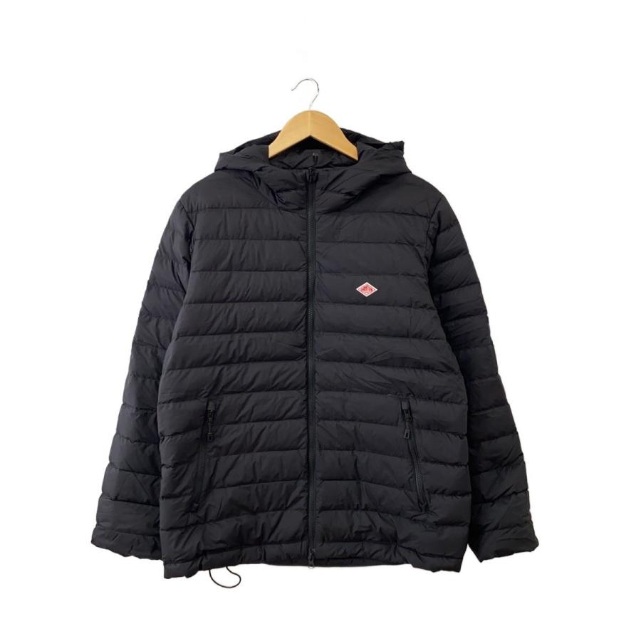 DANTON◇HOODIE LIGHT DOWN JACKET//M/ナイロン/BLK/無地/DT-A0564