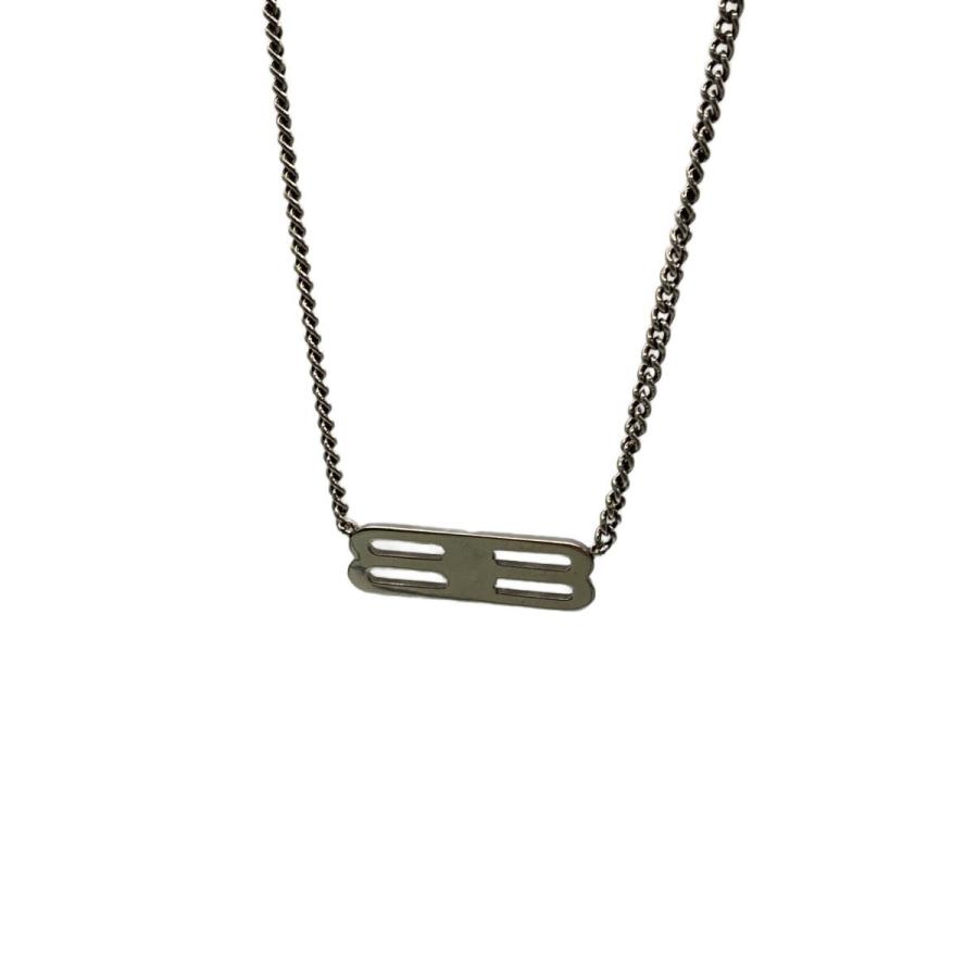 BALENCIAGA シルバー ネックレス メンズ BALENCIAGA◇ネックレス/SILVER/SLV/トップ有/メンズ : セカンド