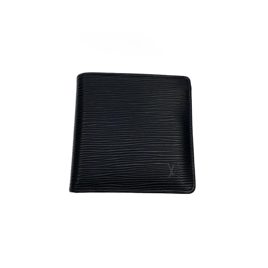 LOUIS VUITTON◇2つ折り財布/PVC/BLK/無地/メンズ/M60612 : セカンド