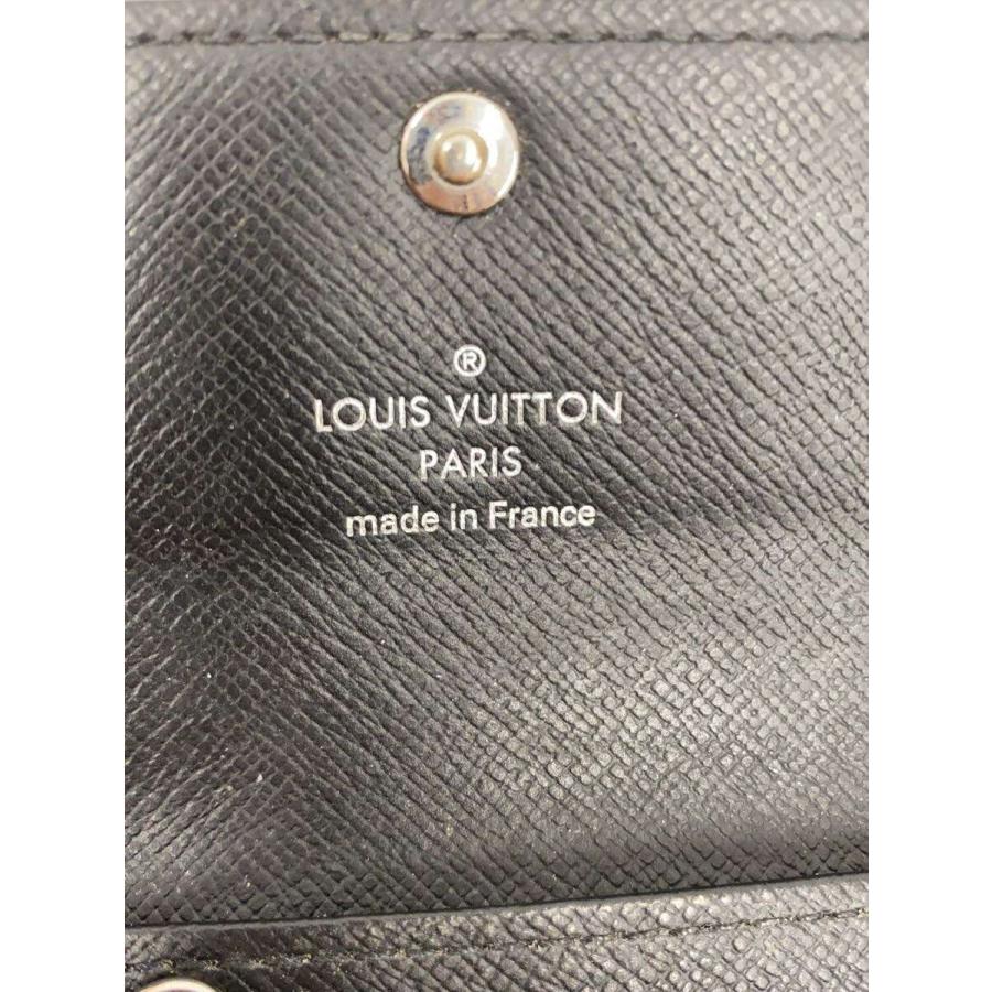 LOUIS VUITTON◇ミュルティクレ6_モノグラム・エクリプス/レザー/BLK
