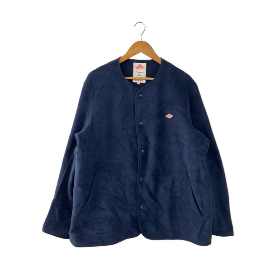 DANTONダントン フリース ジャケット　XL ネイビー大きいサイズ DANTON◇フリースジャケット/XL/ポリエステル/NVY/mr52-119-02