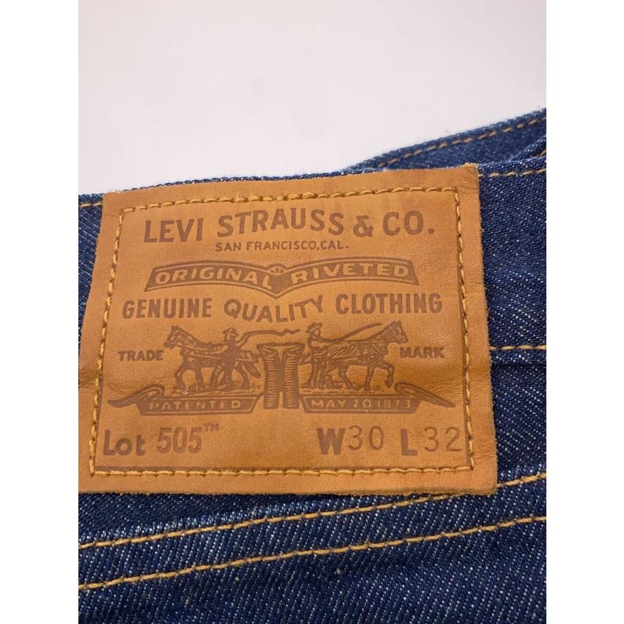 リーバイス プレミアム 505 USA W30 L34 赤耳 アメリカ製 LEVI'S PREMIUM◇505/USA製/赤耳/濃紺/ストレートパンツ/30/コットン