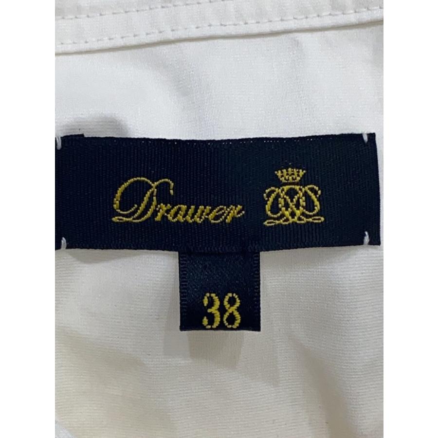 DRAWER◇長袖ワンピース/38/コットン/WHT/6526-299-1246/コットン