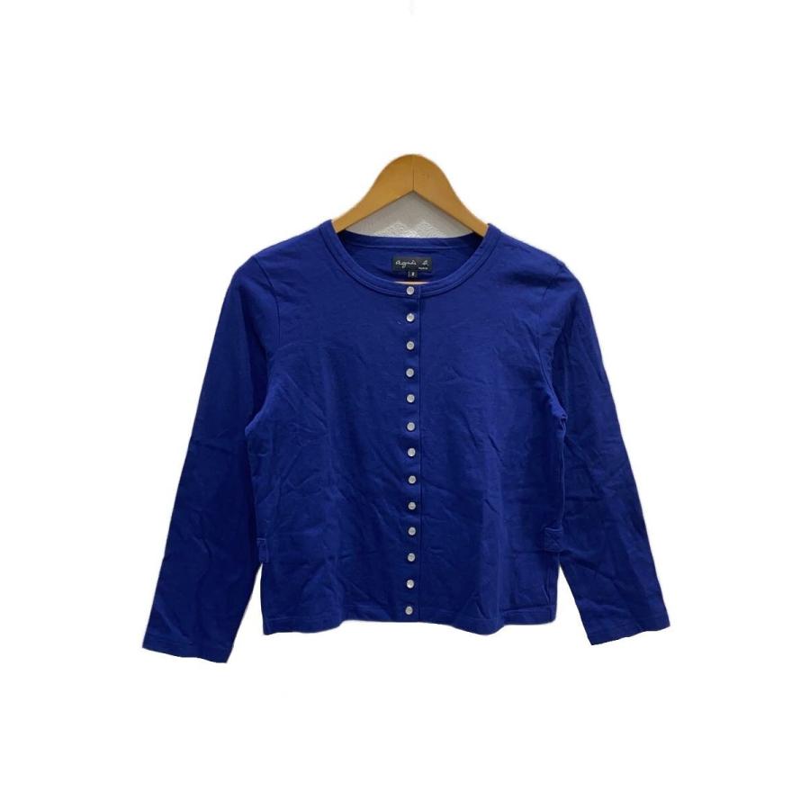 美品　アニエスベー　プレッションカーディガン　J000 綿100% T3 agnes b.（アニエスベー）の「J000 CARDIGAN カーディガンプレッション
