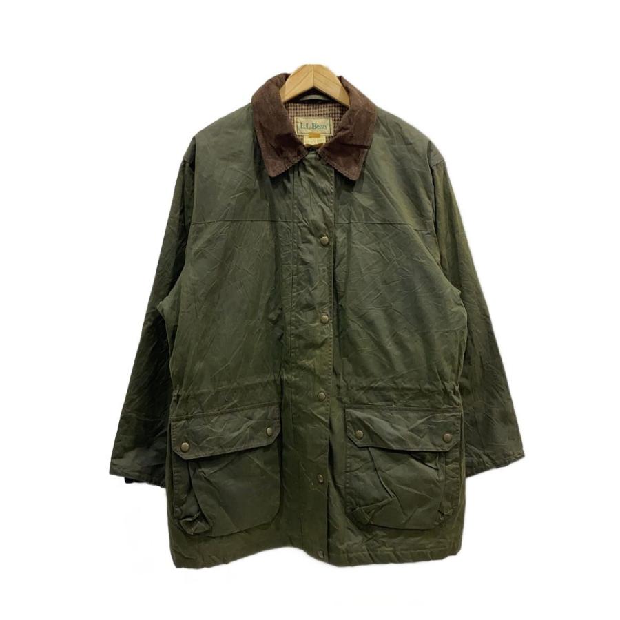 L.L.Bean◇90s/OILED JACKET/THINSULATE/WOMAN L/コットン/KHK 