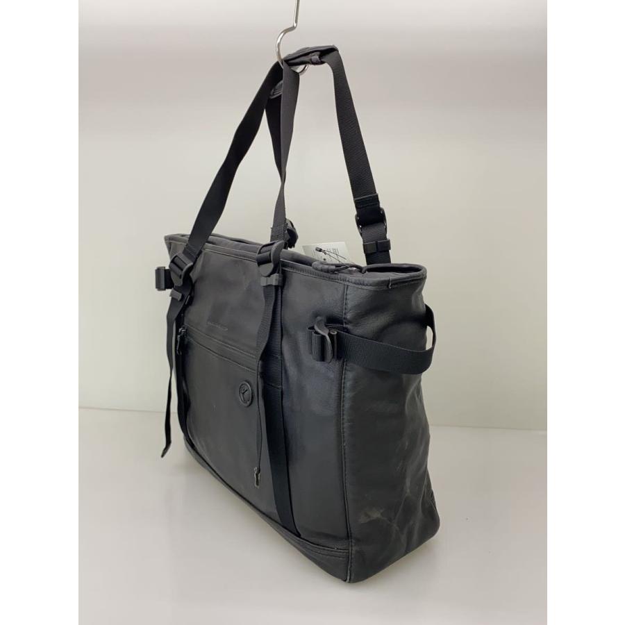 BROSKI AND SUPPLY◇トートバッグ/レザー/BLK : セカンド BROSKI AND SUPPLY◇トートバッグ/レザー/BLK : セカンド