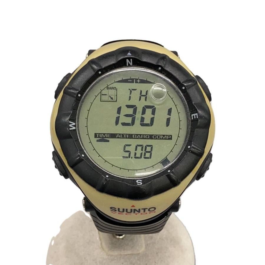 SUUNTO◇VECTOR/クォーツ腕時計/デジタル/ラバー/BLK/BLK