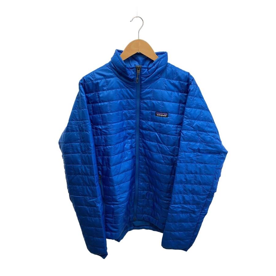 patagonia パフジャケットジャケット 青 patagonia◇ジャケット/L/ポリエステル/BLU/無地/84212FA24/ナノ・パフ
