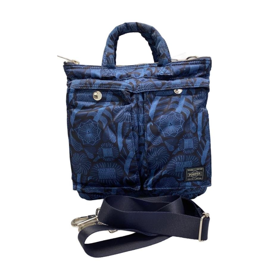 PORTER◇タンカー/ショルダーバッグ/ナイロン/NVY/総柄 : セカンド