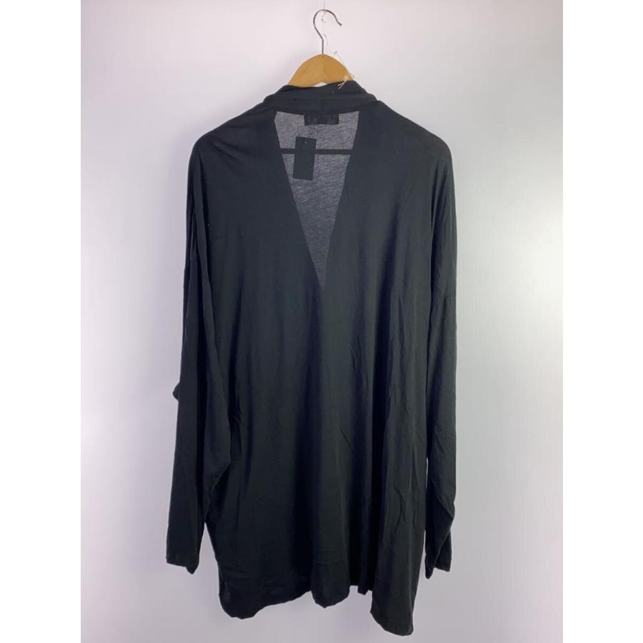 yohji yamamoto POUR HOMME◆天竺シャツカーディガン(薄手)/3/コットン/BLK/HN-T69-880