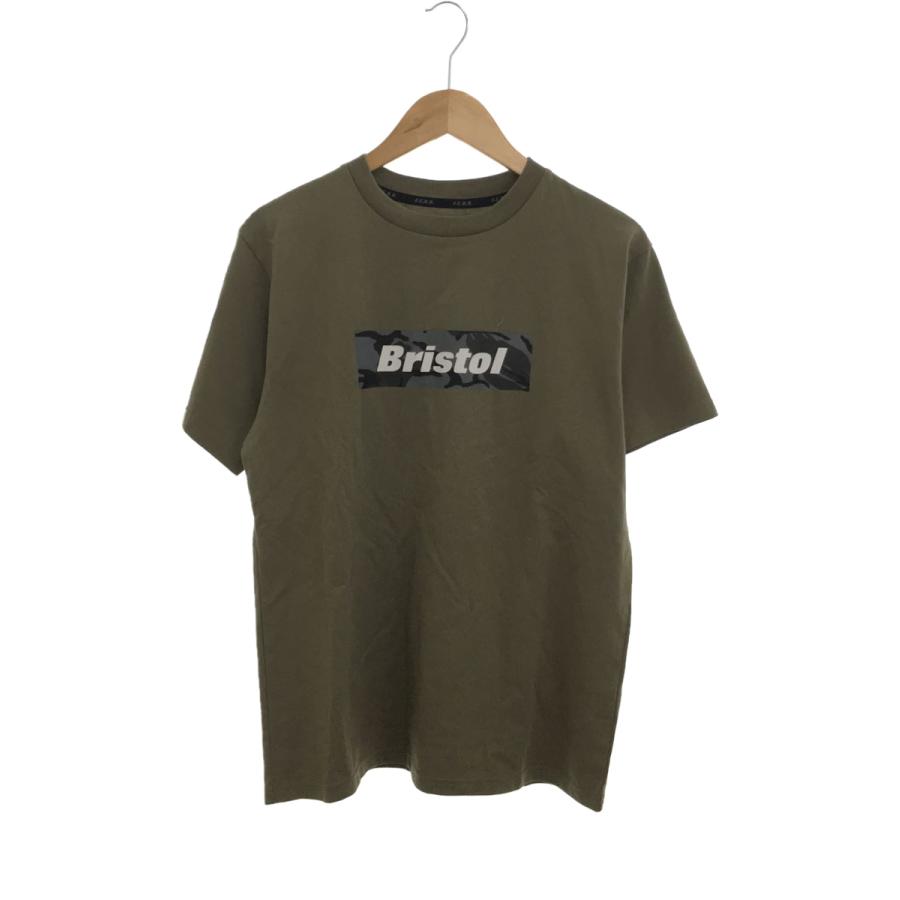 F.C.R.B.(F.C.Real Bristol)◇Tシャツ/S/コットン/カーキ/FCRB-220067