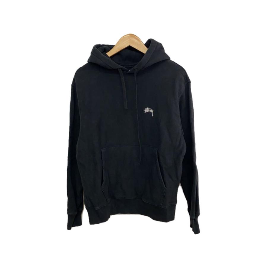 STUSSY◇パーカー/S/コットン/ブラック/ストゥーシー : セカンド