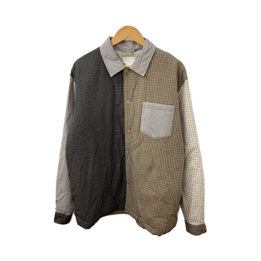 TANAKA◇PADDED COACH SHIRT/MULTI-CHECK/ジャケット/L/チェック 
