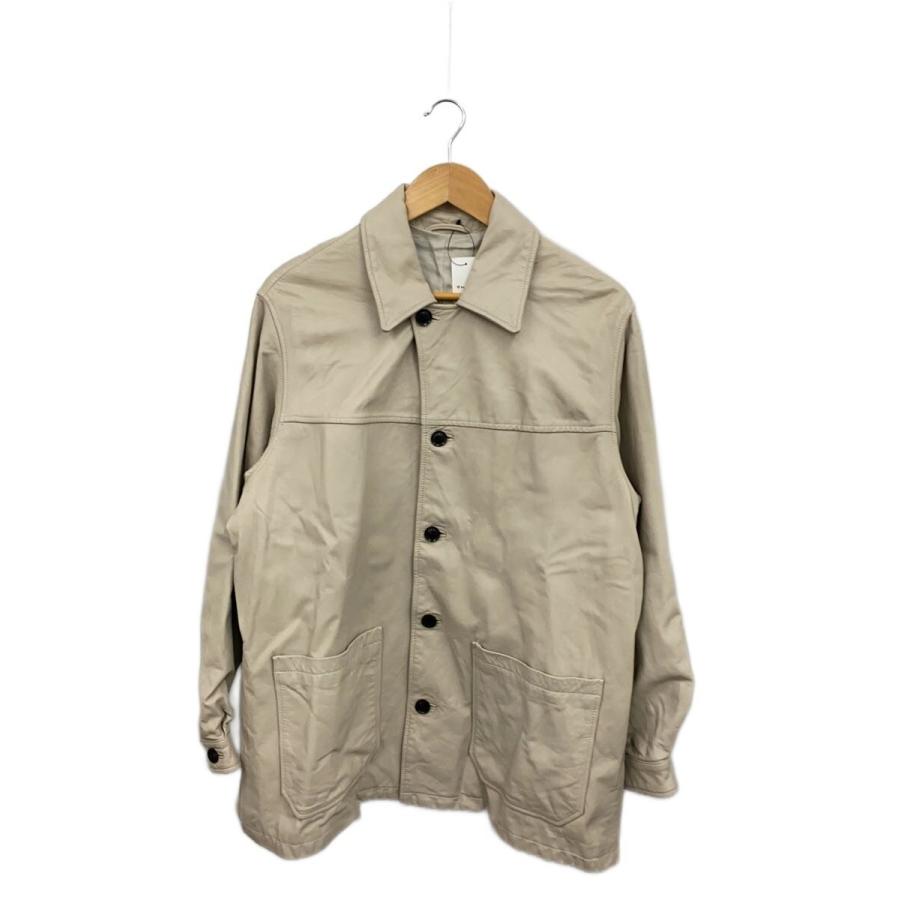 YOKE◇GOAT LEATHER CAR COAT/コート/1/山羊革/ベージュ/YK24SS0627B
