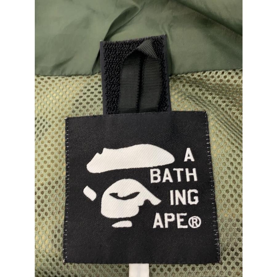 A BATHING APE◆90s/スノボジャケット/サルカモ/M/ナイロン/カーキ/カモフラ/裏原/アベイシングエイプ//の画像