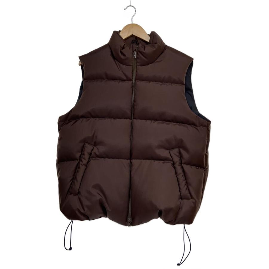NANGA◇ダウンベスト/M/ナイロン/ブラウン/無地/ナンガ : セカンド