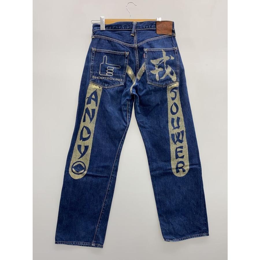 EVISU◇×Andy Souwer/2001/No2/大黒プリント/ストレートパンツ/32