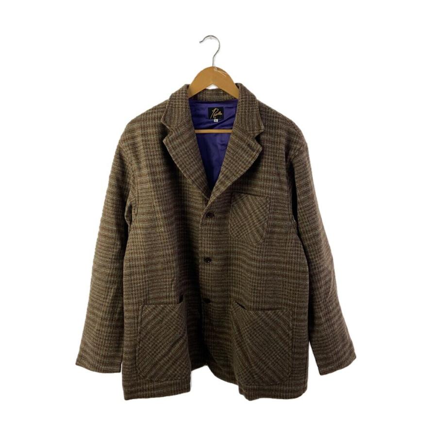 Needles◇Loafer Jacket Wool Glen Plaid/L/ウール/BRW/チェック