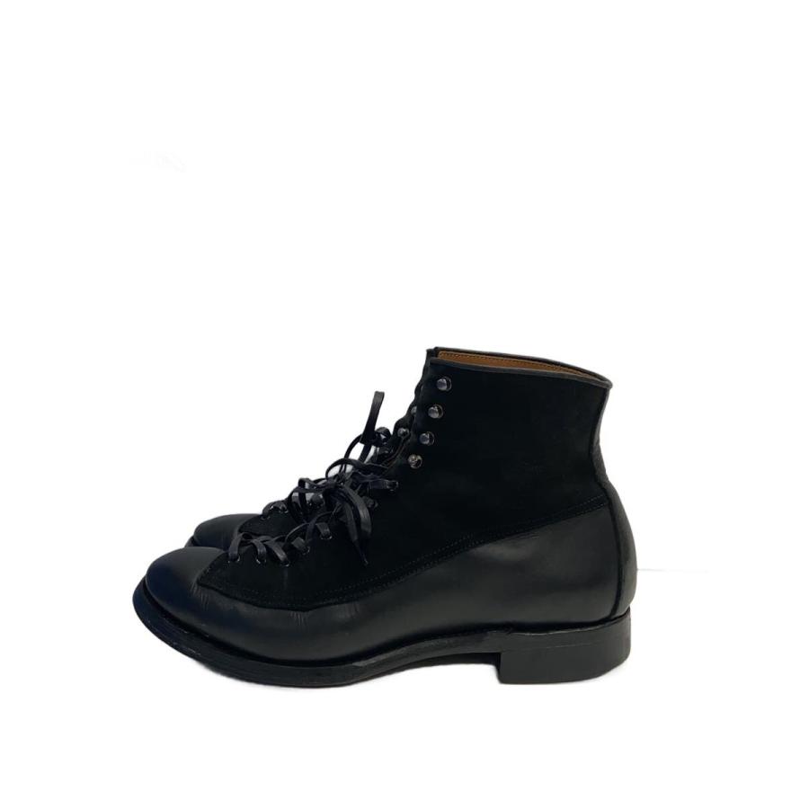MILOK◇MAKERS別注/モンキーブーツ/コンビレザー/UK7.5/BLK/レザー