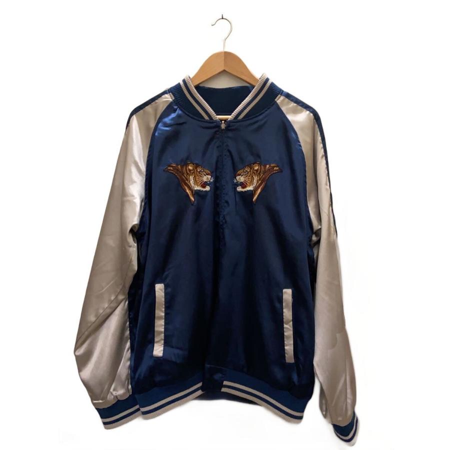 原宿スカジャンデプト/スカジャン/XL/ポリエステル/BLU : セカンド